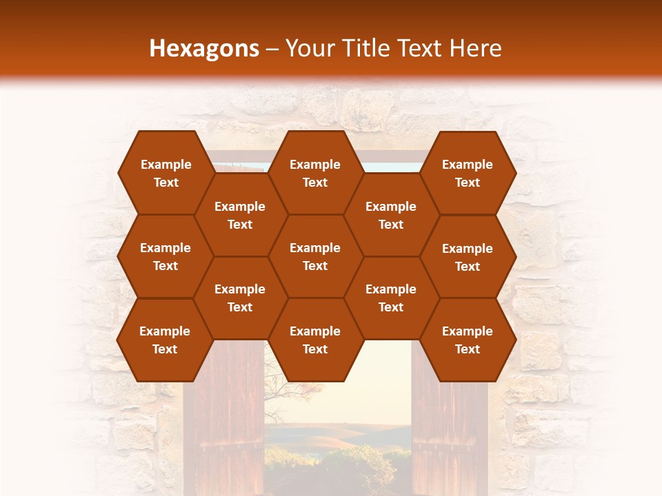 Fence Sky Travel PowerPoint Template