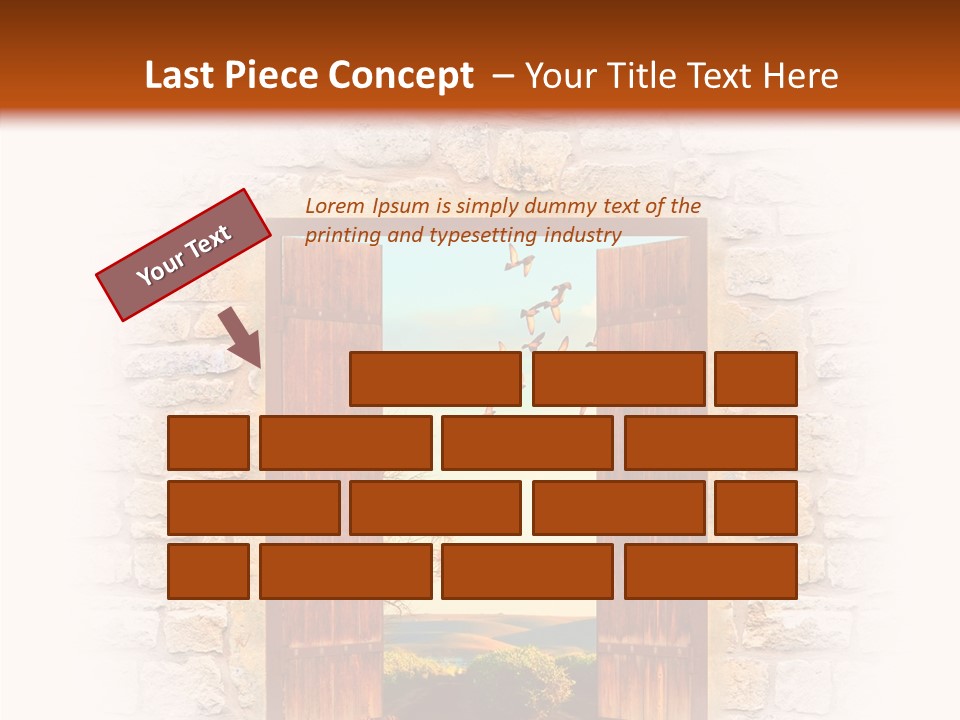 Fence Sky Travel PowerPoint Template