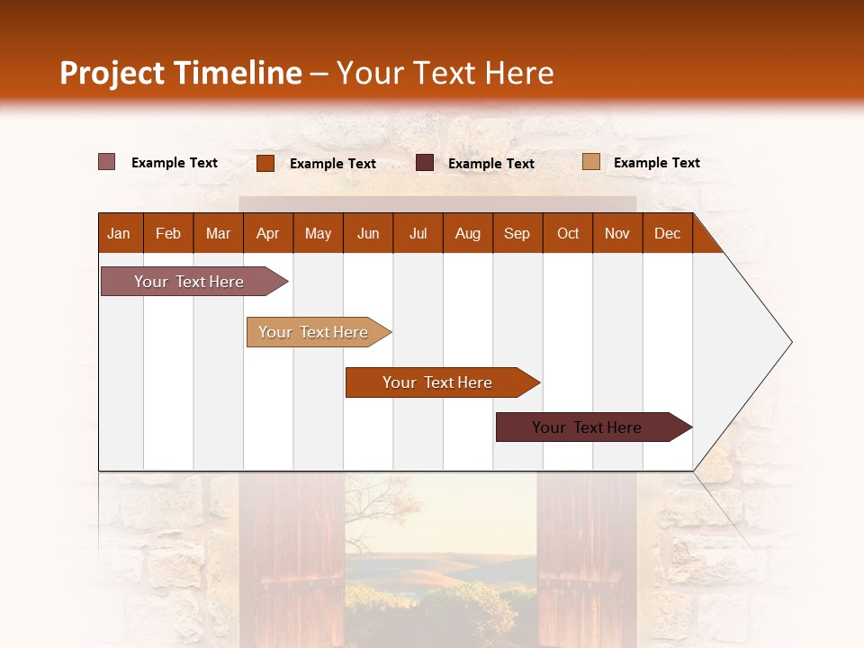 Fence Sky Travel PowerPoint Template