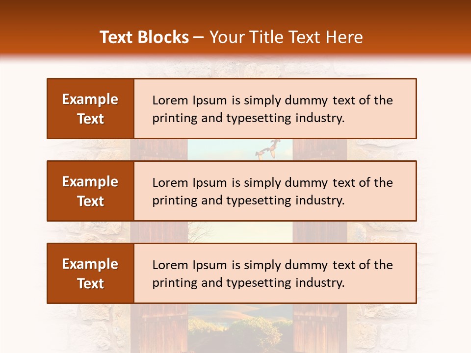 Fence Sky Travel PowerPoint Template