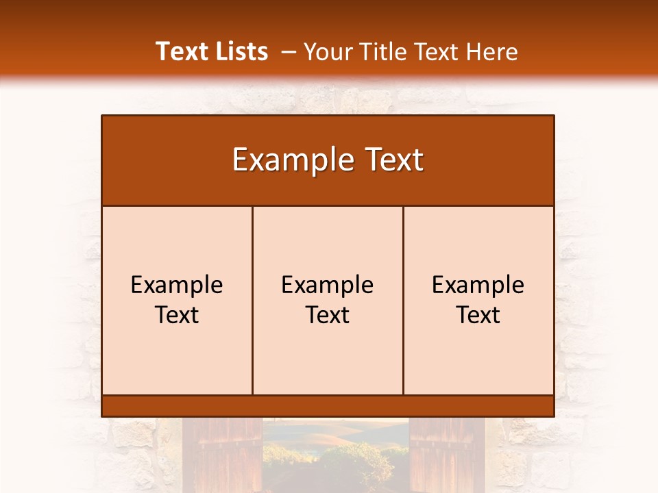 Fence Sky Travel PowerPoint Template
