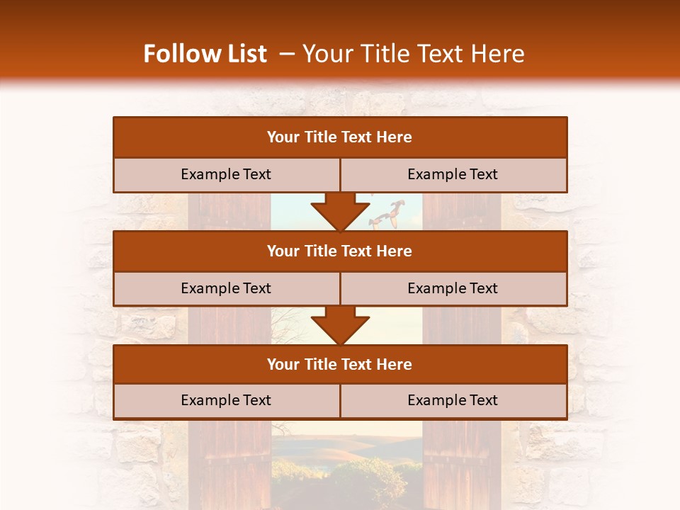 Fence Sky Travel PowerPoint Template