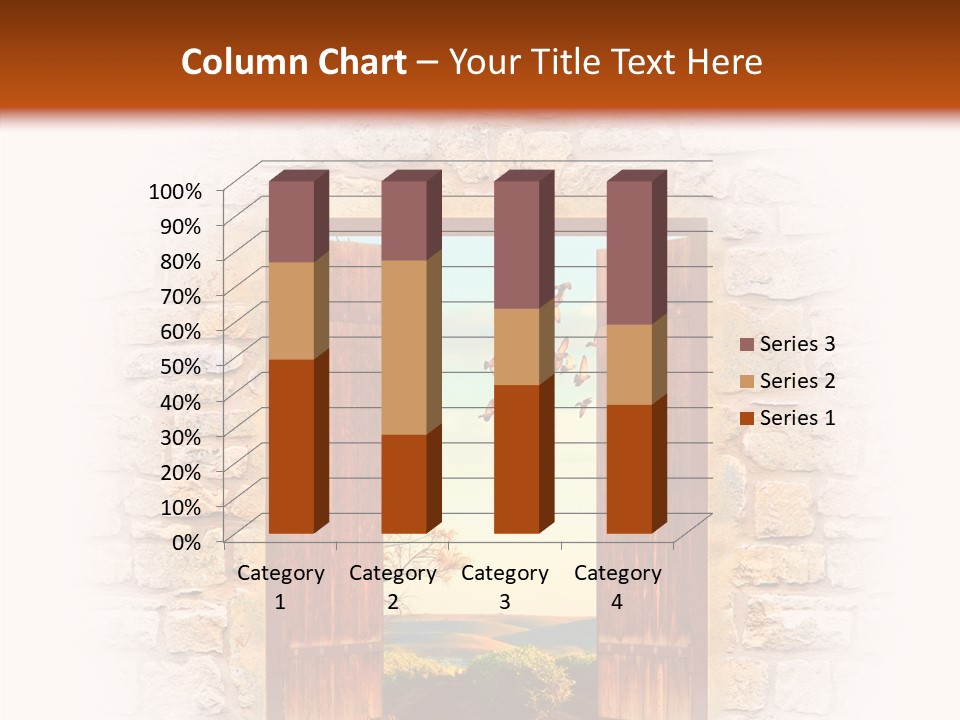 Fence Sky Travel PowerPoint Template