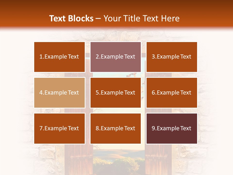 Fence Sky Travel PowerPoint Template