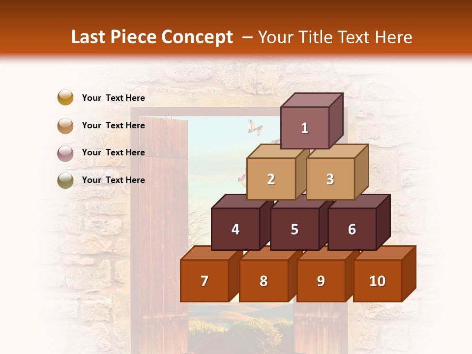 Fence Sky Travel PowerPoint Template