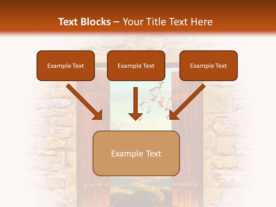Fence Sky Travel PowerPoint Template