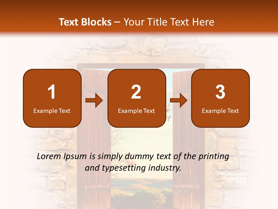 Fence Sky Travel PowerPoint Template