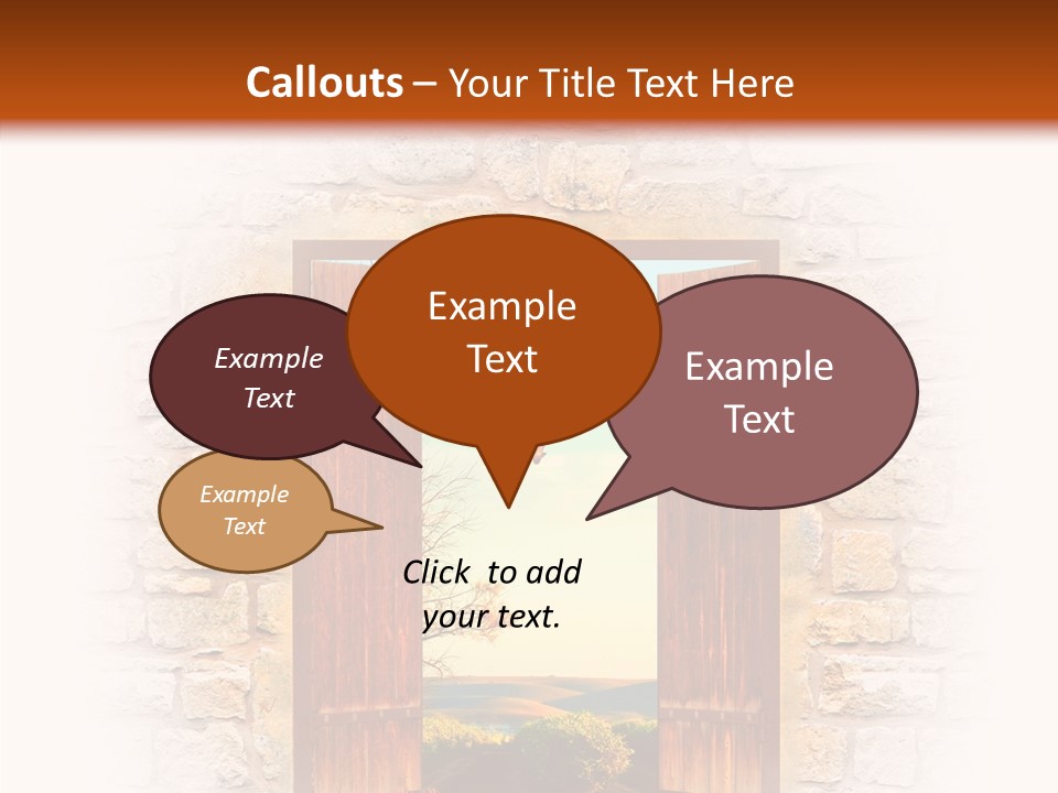Fence Sky Travel PowerPoint Template