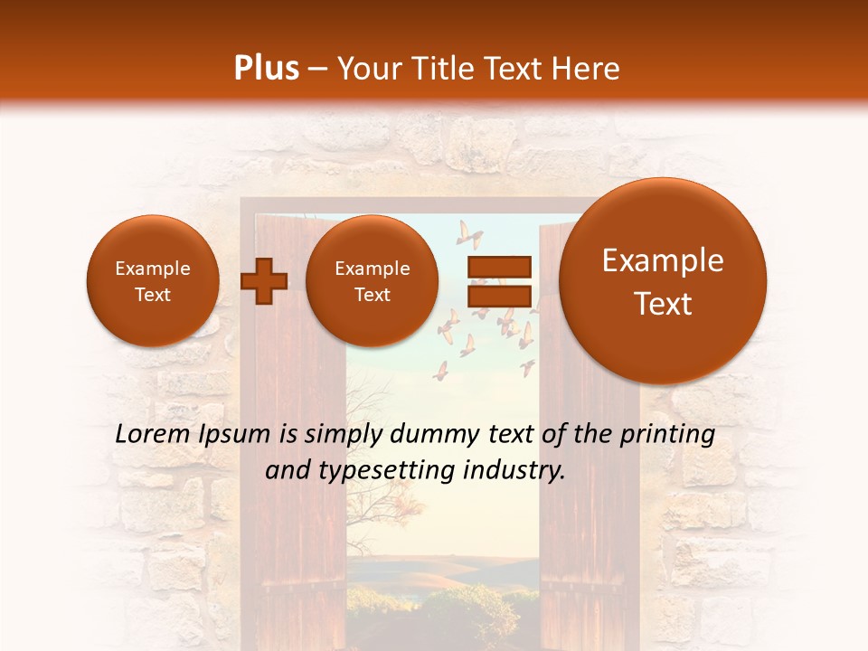 Fence Sky Travel PowerPoint Template