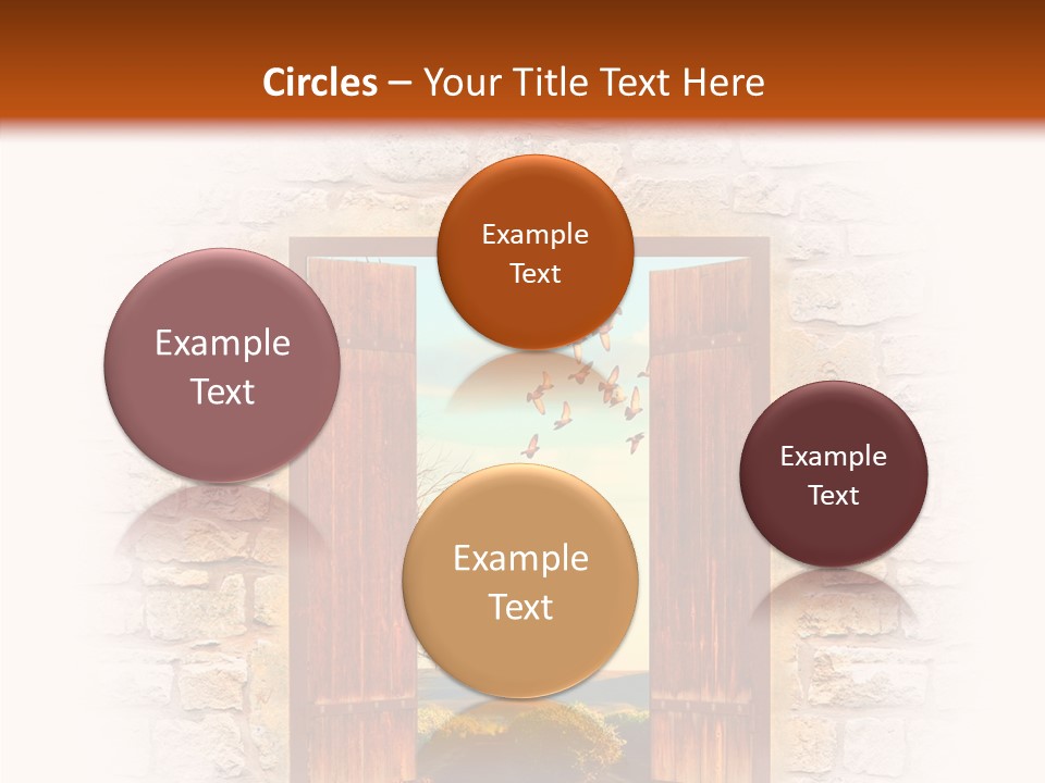 Fence Sky Travel PowerPoint Template