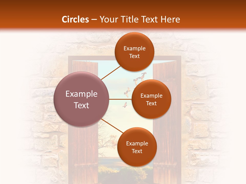 Fence Sky Travel PowerPoint Template