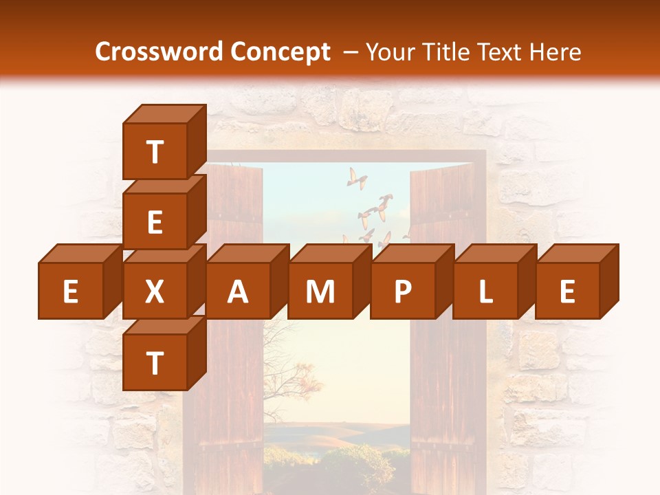 Fence Sky Travel PowerPoint Template