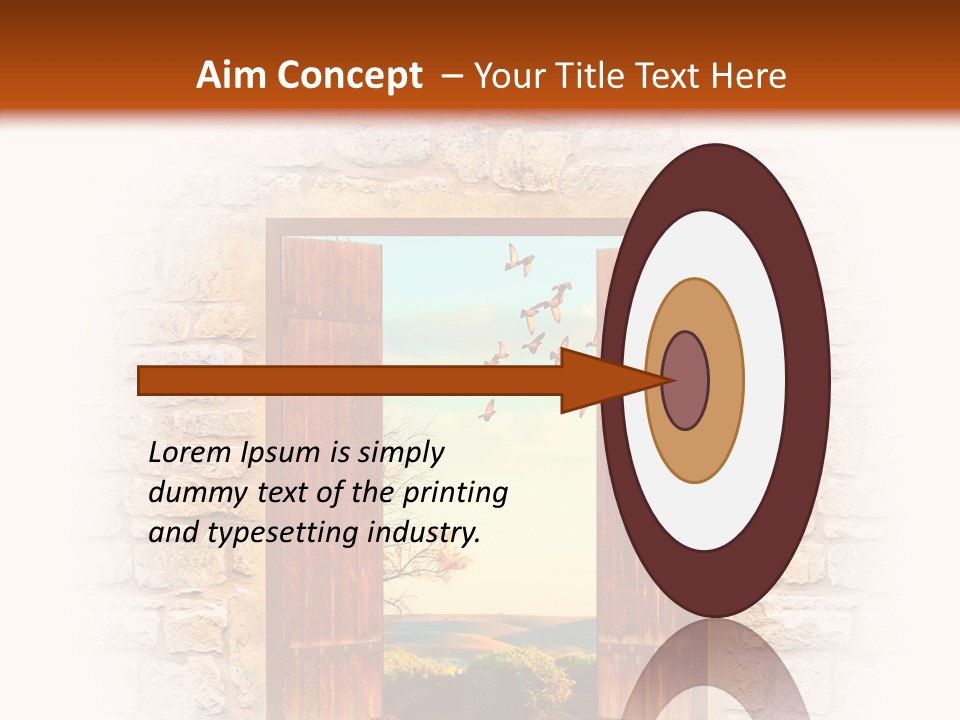 Fence Sky Travel PowerPoint Template