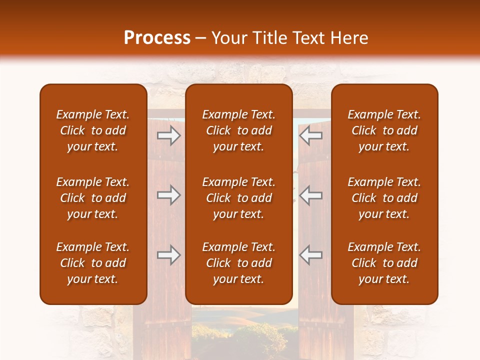 Fence Sky Travel PowerPoint Template