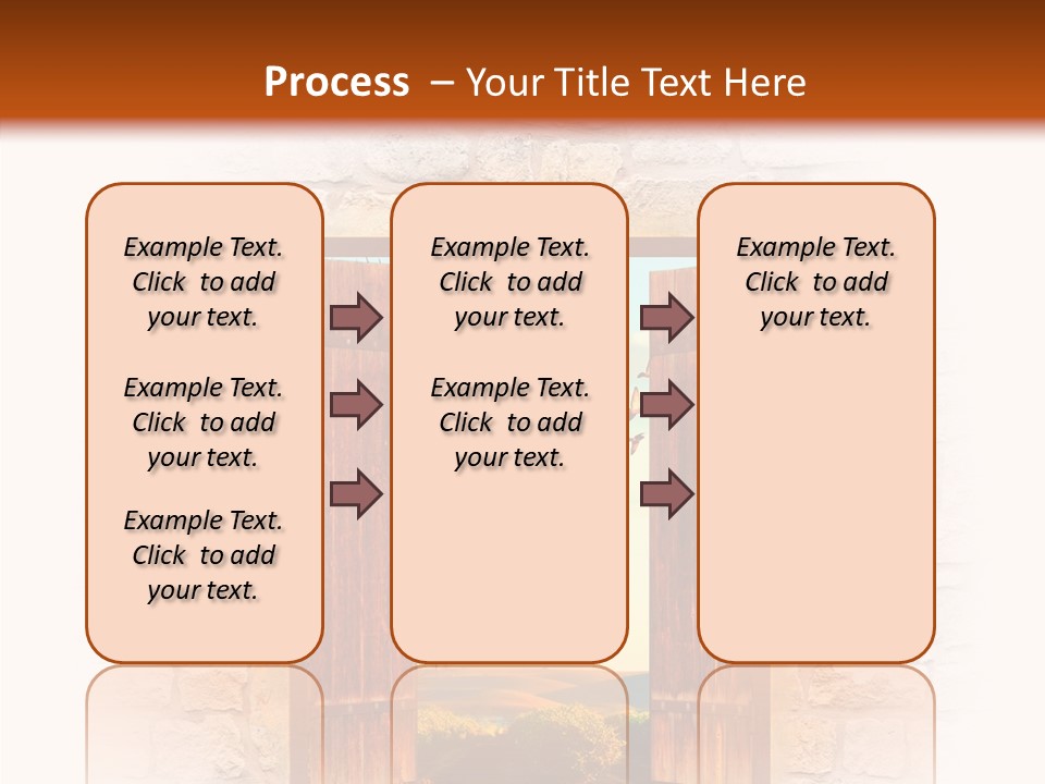 Fence Sky Travel PowerPoint Template
