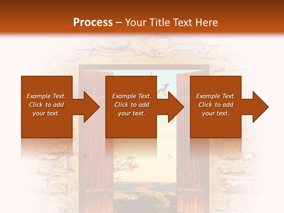 Fence Sky Travel PowerPoint Template