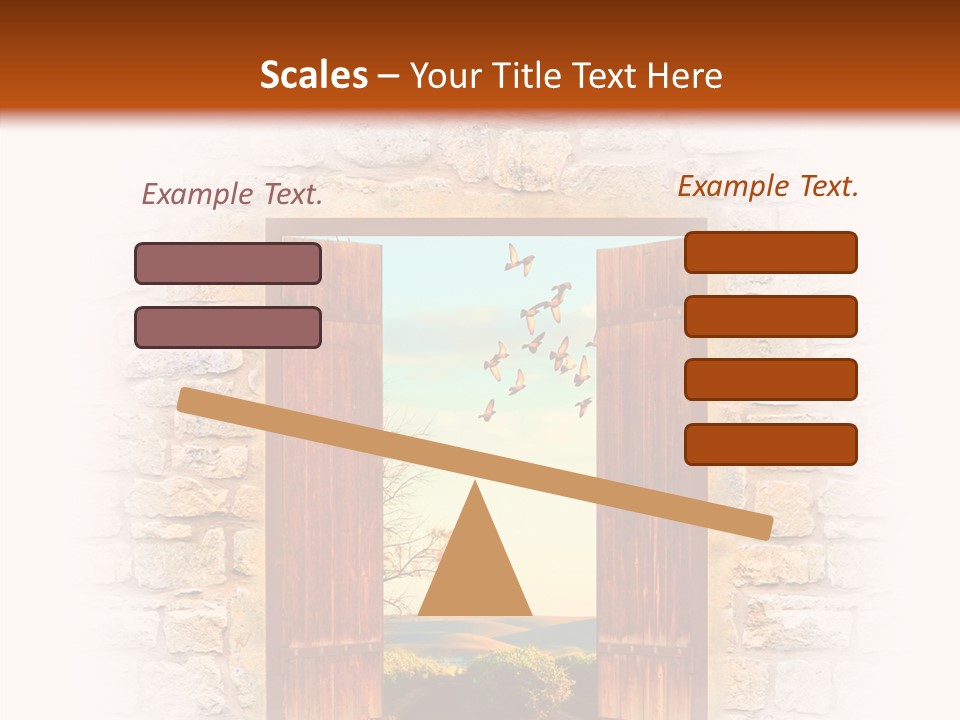 Fence Sky Travel PowerPoint Template
