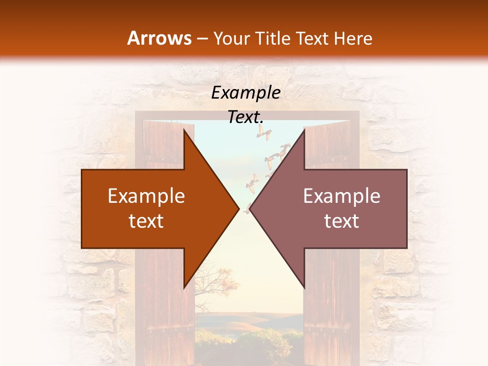 Fence Sky Travel PowerPoint Template