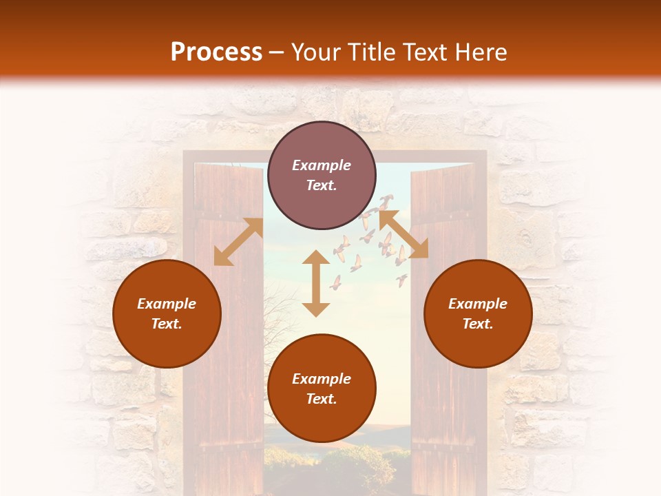 Fence Sky Travel PowerPoint Template