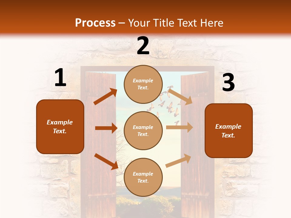 Fence Sky Travel PowerPoint Template