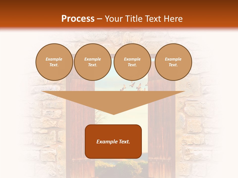Fence Sky Travel PowerPoint Template