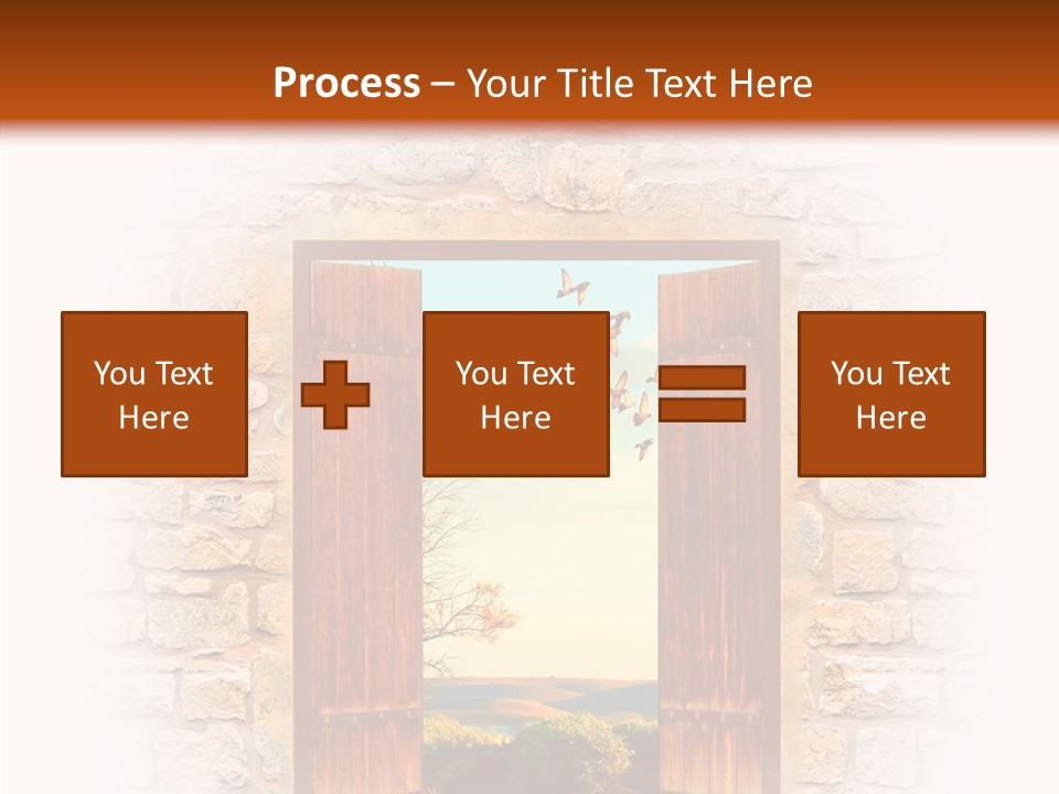 Fence Sky Travel PowerPoint Template