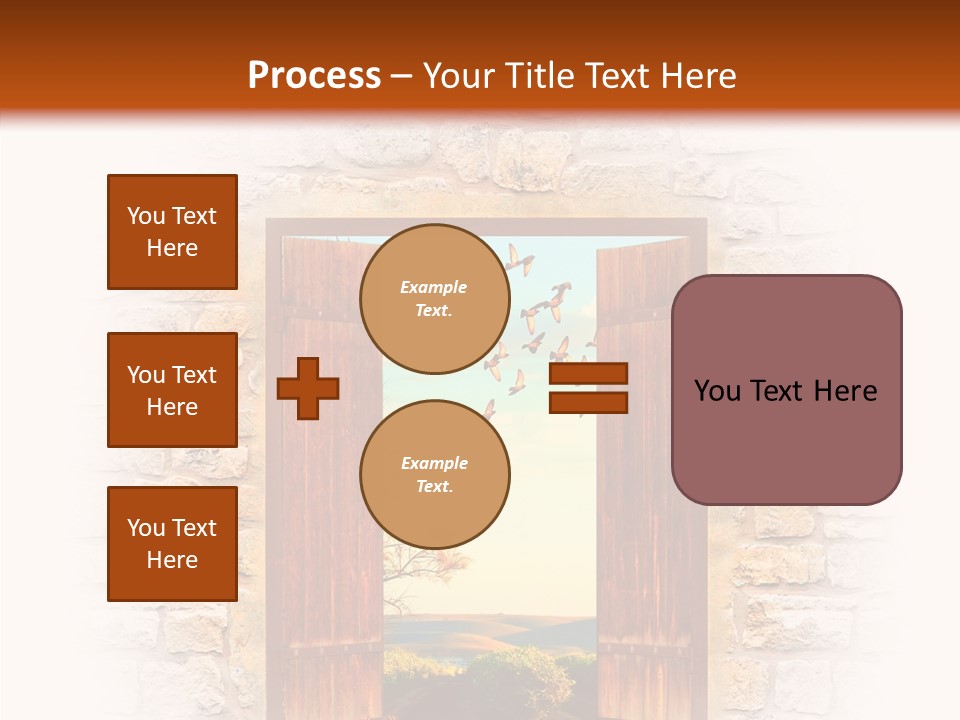Fence Sky Travel PowerPoint Template