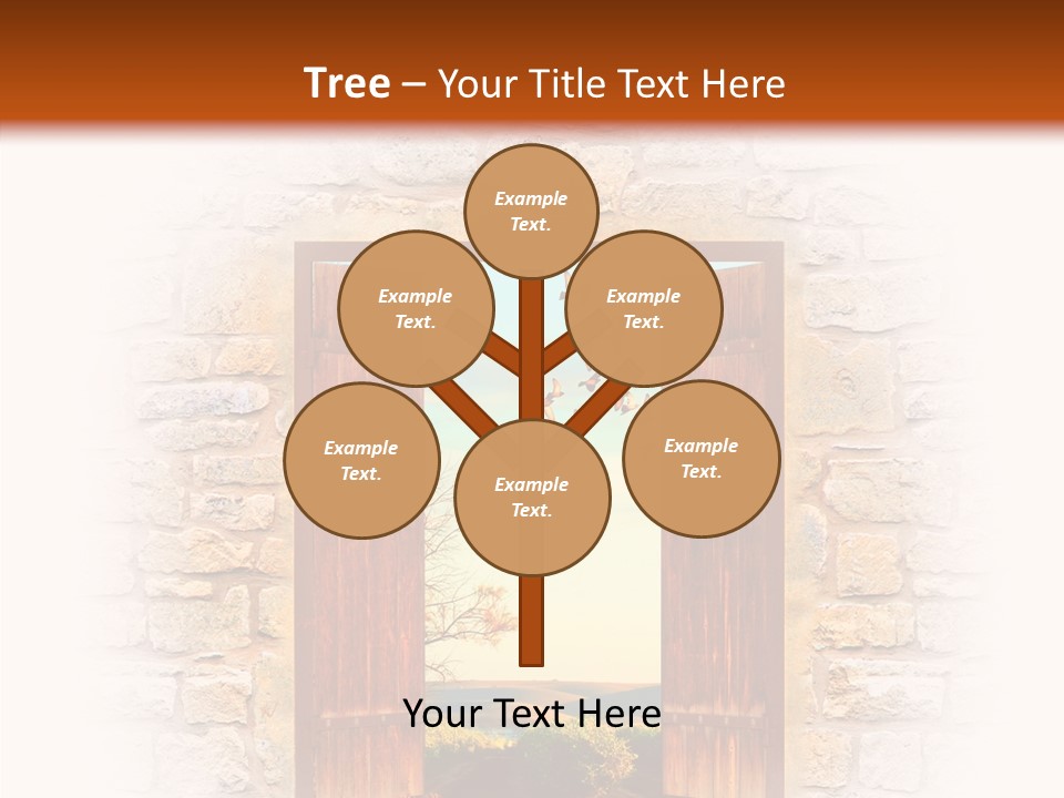 Fence Sky Travel PowerPoint Template