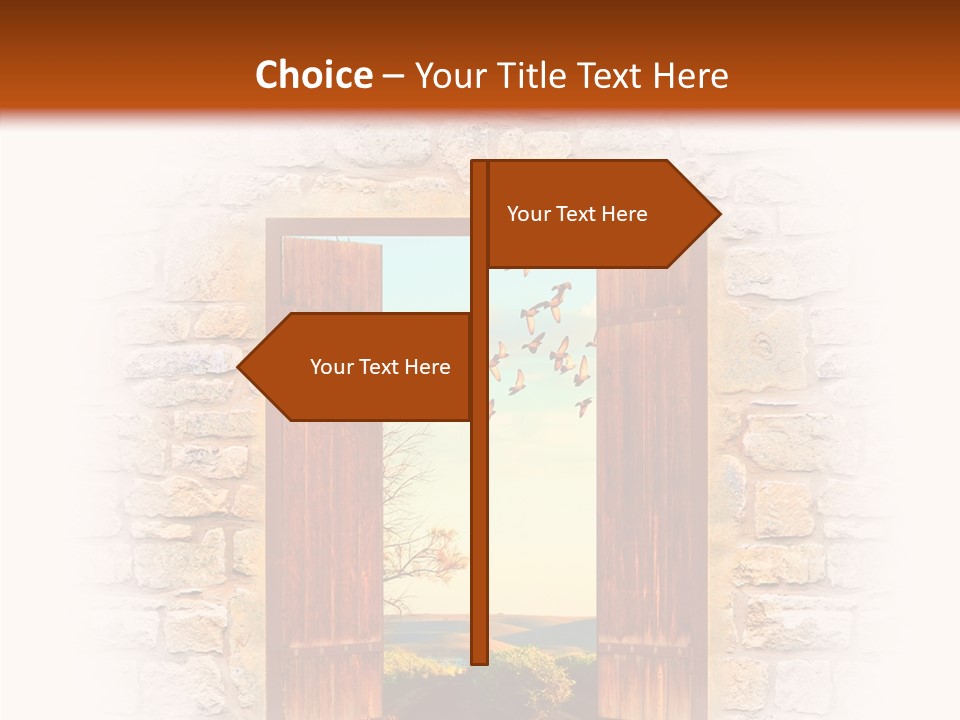 Fence Sky Travel PowerPoint Template