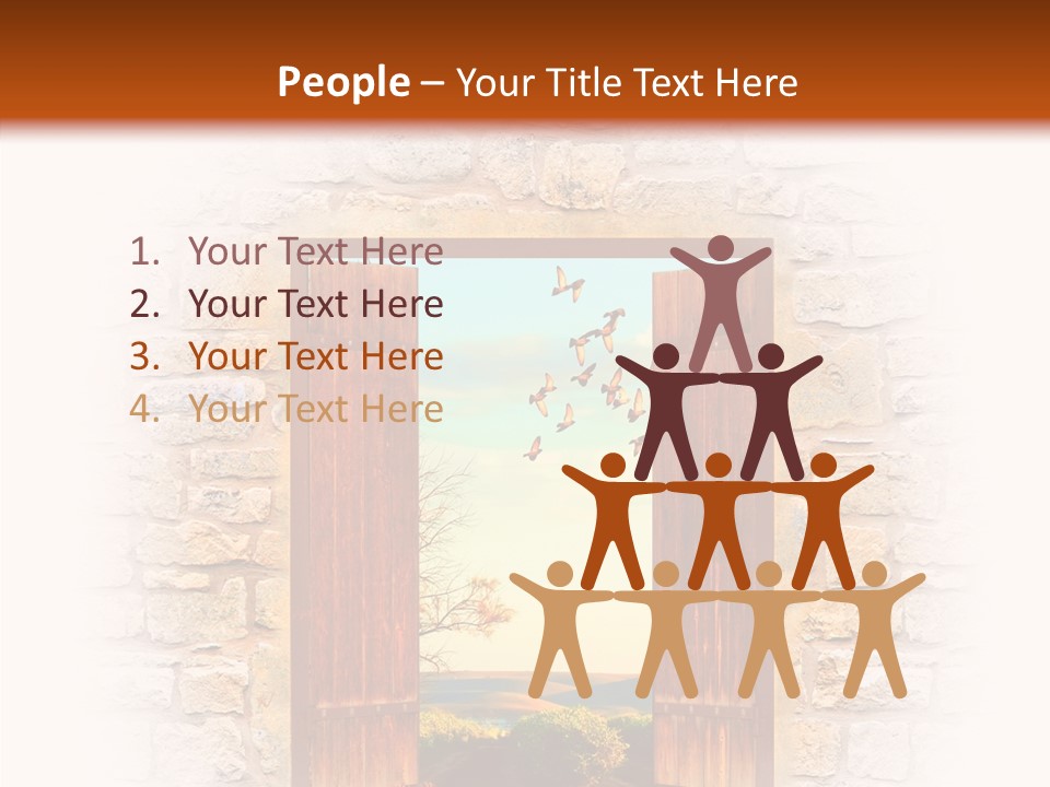 Fence Sky Travel PowerPoint Template