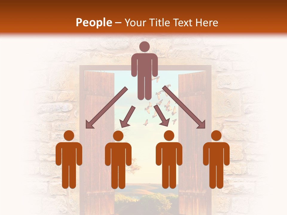 Fence Sky Travel PowerPoint Template