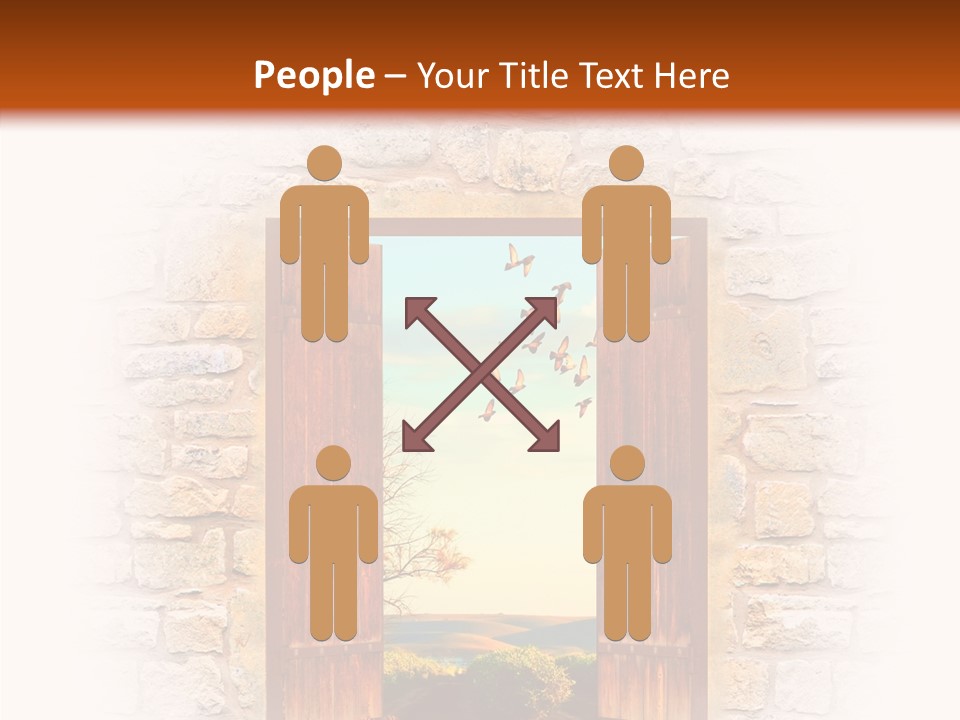 Fence Sky Travel PowerPoint Template