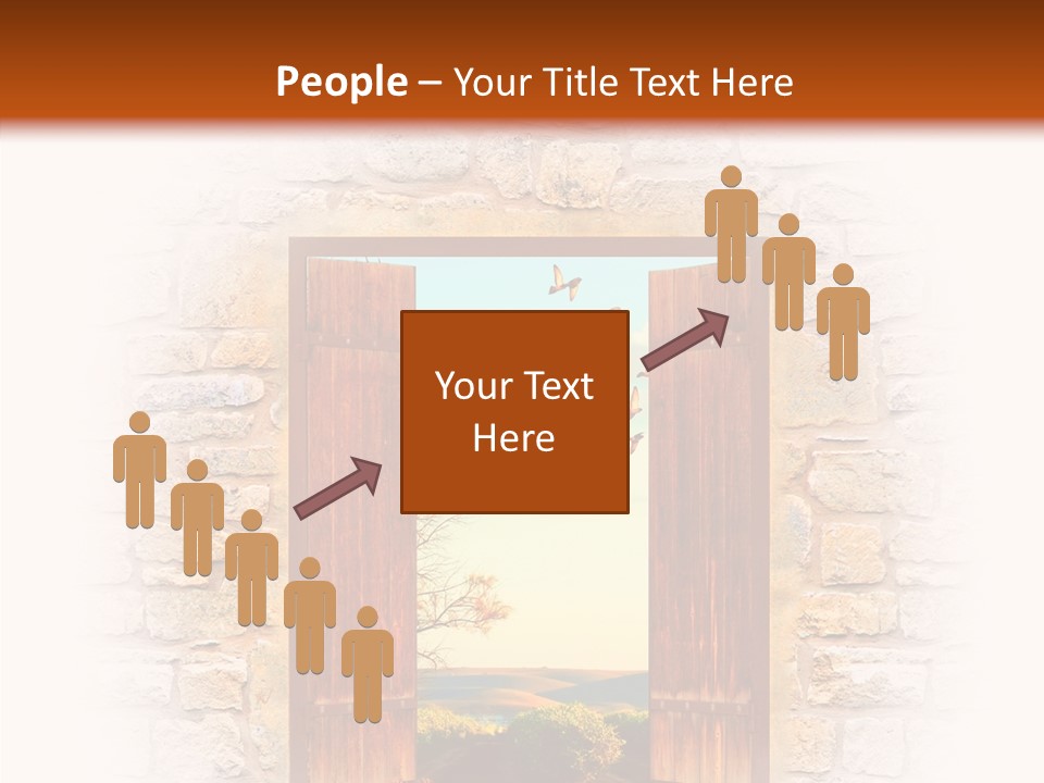 Fence Sky Travel PowerPoint Template