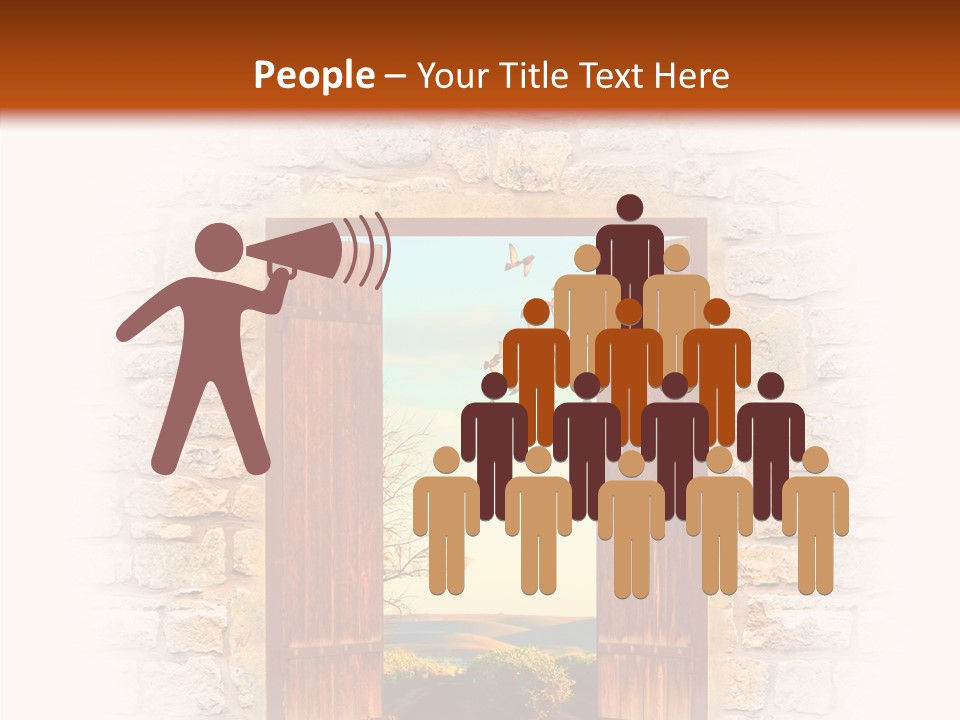 Fence Sky Travel PowerPoint Template