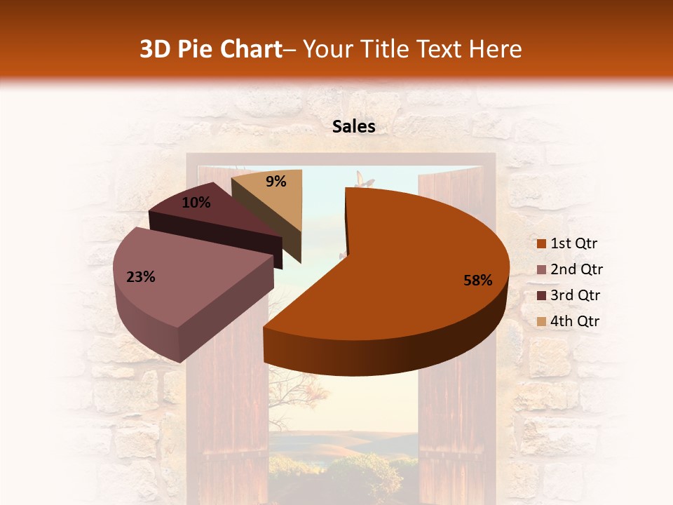 Fence Sky Travel PowerPoint Template