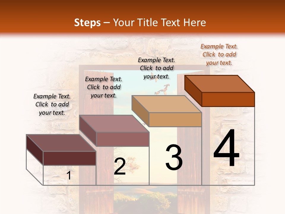 Fence Sky Travel PowerPoint Template