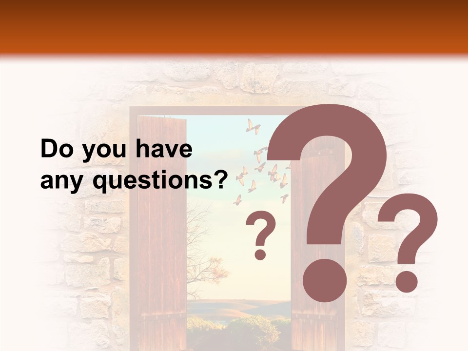 Fence Sky Travel PowerPoint Template