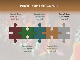 Youth Earphone Head PowerPoint Template