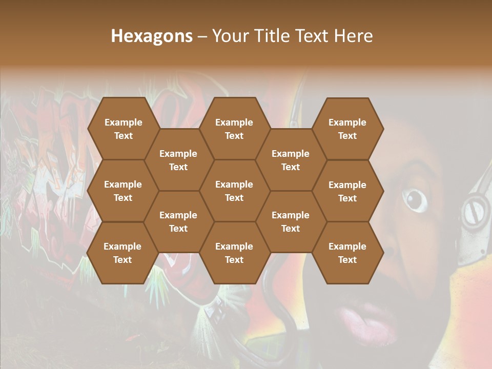 Youth Earphone Head PowerPoint Template