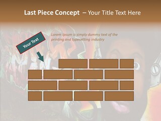 Youth Earphone Head PowerPoint Template