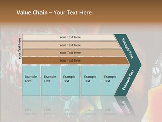 Youth Earphone Head PowerPoint Template