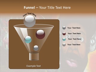 Youth Earphone Head PowerPoint Template