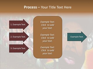 Youth Earphone Head PowerPoint Template
