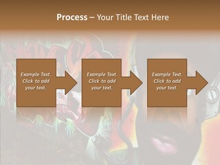 Youth Earphone Head PowerPoint Template