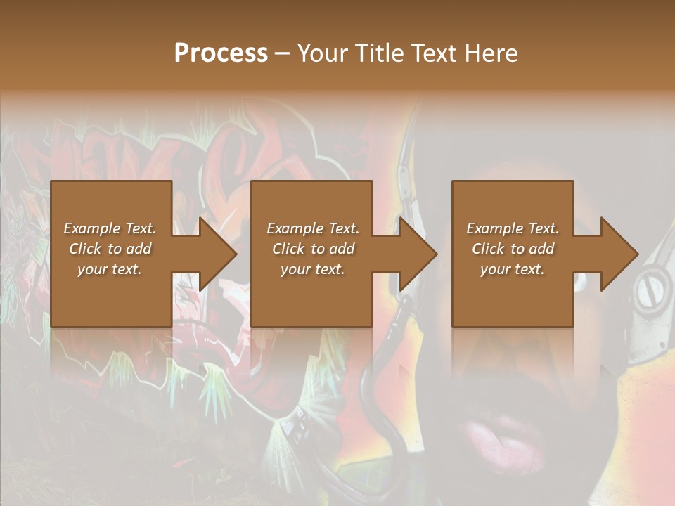 Youth Earphone Head PowerPoint Template
