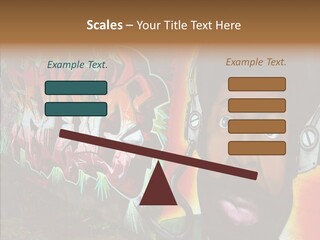 Youth Earphone Head PowerPoint Template