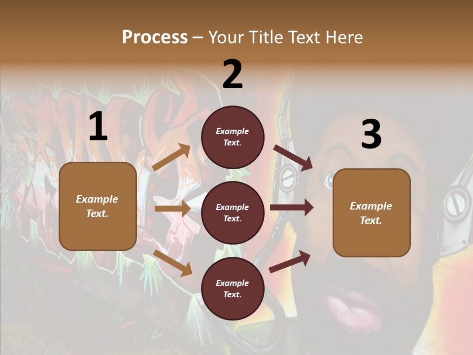 Youth Earphone Head PowerPoint Template
