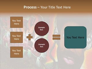 Youth Earphone Head PowerPoint Template