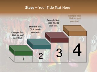 Youth Earphone Head PowerPoint Template