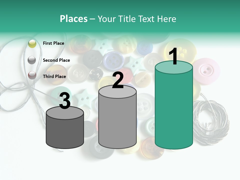 Circle Pattern White PowerPoint Template